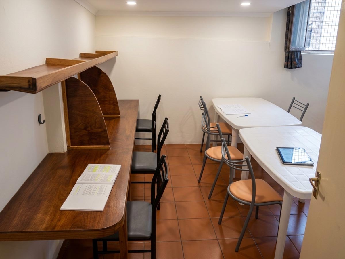 Sala de estudio de la Residencia Universitaria 2335
